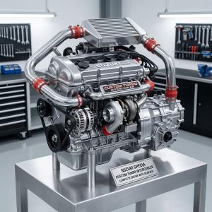 Suzuki Specia Custom Turbo Intercooler Complete Engine With Gear Box